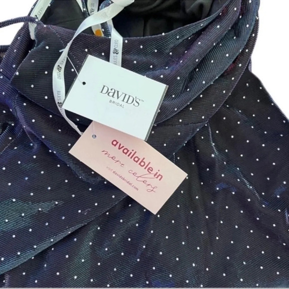 JULES AND CLEO dotted iridescent lace-up back short dress Size 6 - Picture 15 of 15